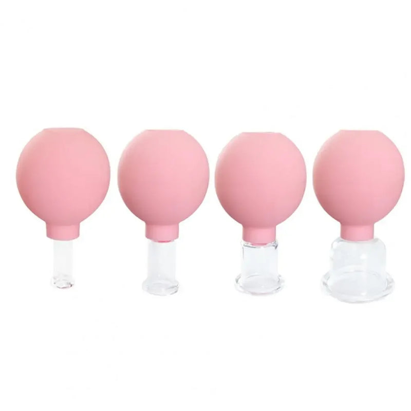 Ventosa de vidro com ventosa para massagem facial, ventosa para acupuntura facial, ventosa para emagrecimento, queima de gordura, cuidados com a saúde, ventosa facial