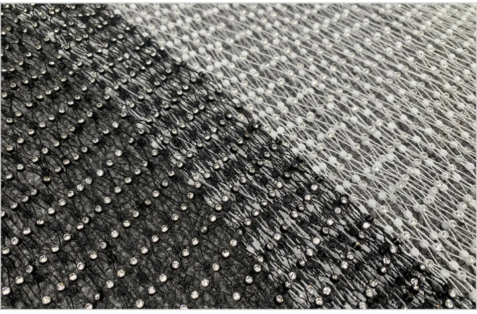 Sparkle Diamante Fishnet Wide Leg Trousers Crystal Mesh Flare Pants High Waisted Rhinestone Split Hem Leggings