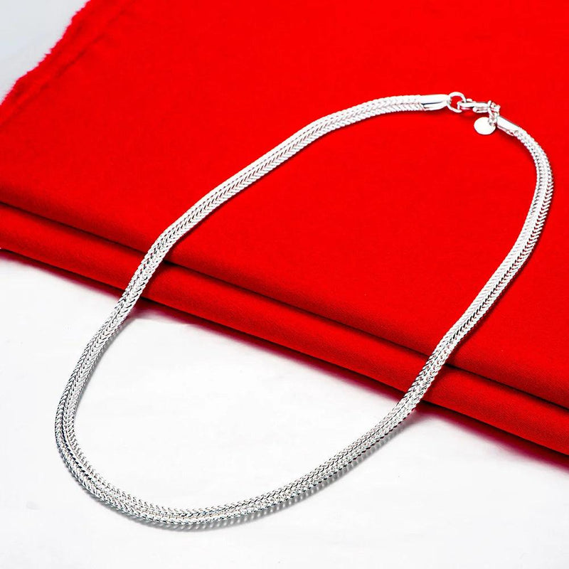 925 sterling silver Snake chain Necklace Noble for women men jewelry designer wedding engagement gifts 50cm wholesale price - CRAVO ROSE