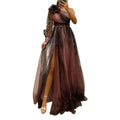 Cocktail Party Dress Elegant One Shoulder Evening Gown with 3d Flower Decor Pleated Mesh Detail Women's Banquet for Special