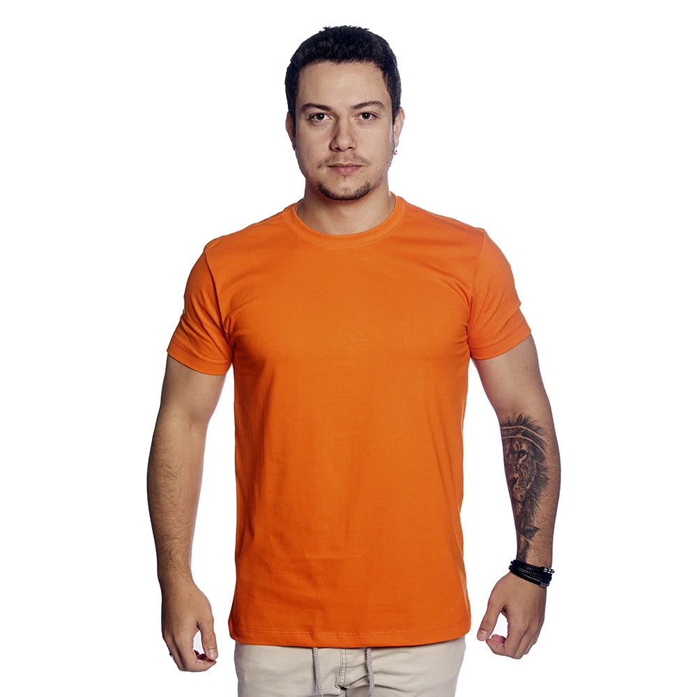 Men 100% 30.1 Cotton Basic T-Shirt