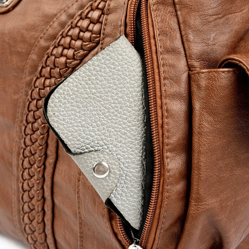 High Quality Soft Leather Large Capacity Women Tote Bags Luxury Shoulder Crossbody Bag for Women 2024 Female Handbags Purse Sac