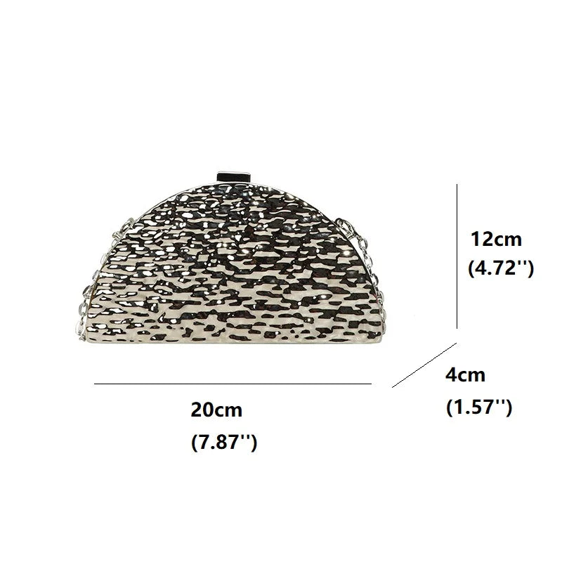 Women Geometric Evening Bag Clutch Bags Gold Acrylic Box Elegent Chain Female Handbag for Party Shoulder Bag for Wedding/Dating