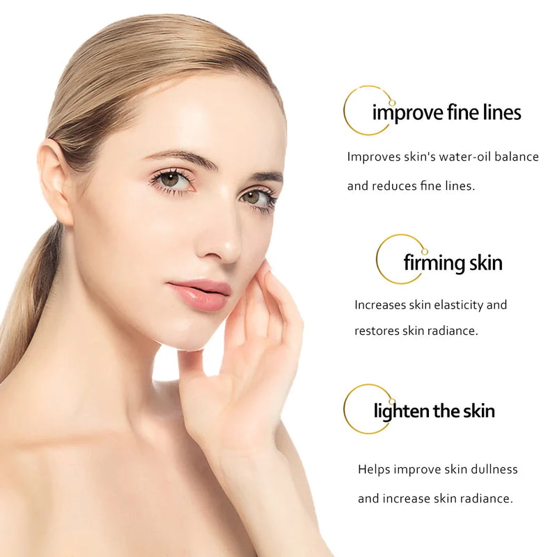 Conjunto de cuidados com a pele 24K Gold Niacinamida Soro Facial Antienvelhecimento Produtos para a Pele Remover Olheiras Creme de Colágeno para os Olhos Kit de Cuidados com a Pele