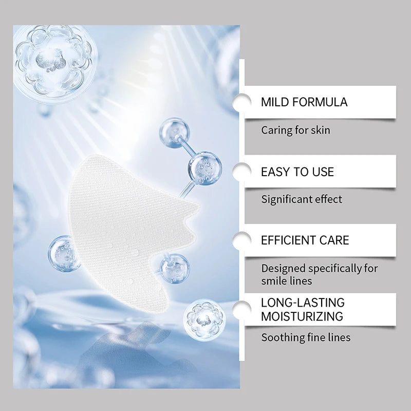 Máscara Patch Firmadora e Diluente para Linhas Finas Patch Hidrocristalino Anti-Idade Lifting Flacidez Pele Facial Máscaras de Nutrição Profunda