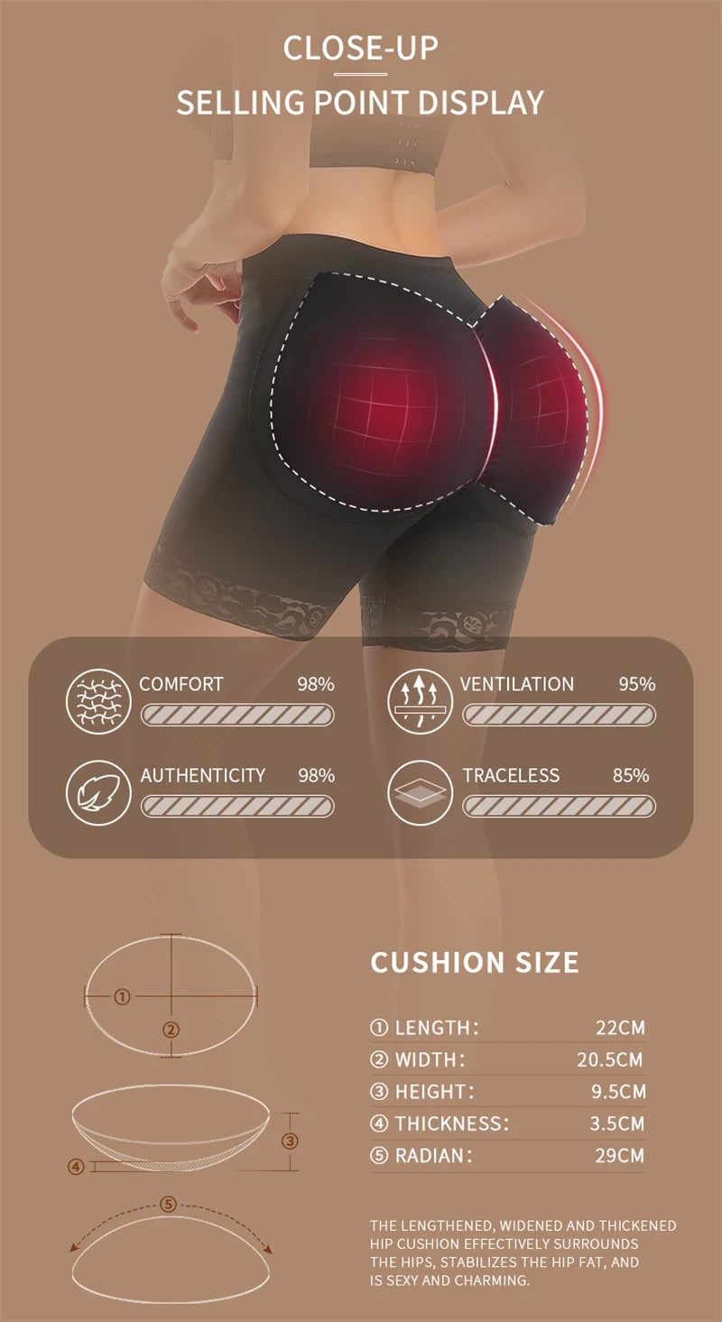 Calcinha modeladora para levantar o bumbum, bumbum falso, modelador de quadril, modelador de cintura, controle da barriga, modelador corporal, fajas