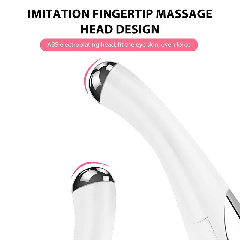 Caneta elétrica para massagem ocular, pequena e portátil, para cuidados com os olhos e beleza, com bateria seca, leve e portátil