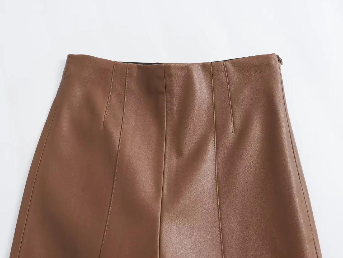 HH 2024 Women's Faux Leather Pants High Waist Straight Leg Trousers Fashion Female Streetwear Stylish Stretch Pencil Pants