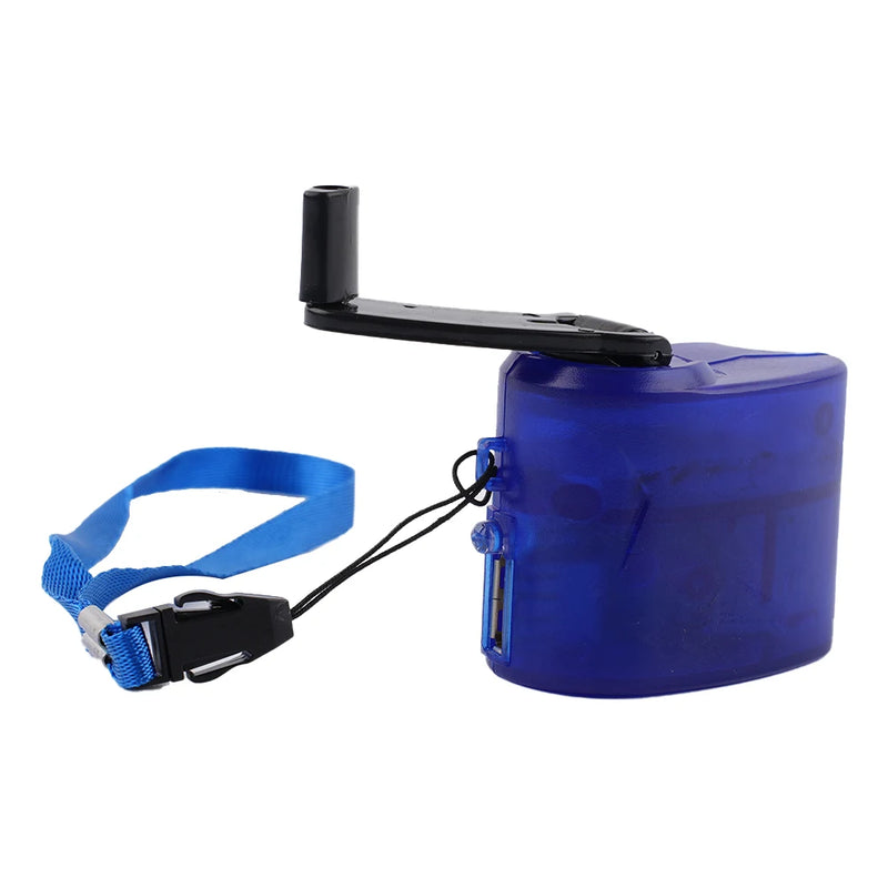 Carregador de manivela USB 1 peça, gerador manual, dínamo móvel, carregador de emergência, ferramenta portátil para atividades ao ar livre