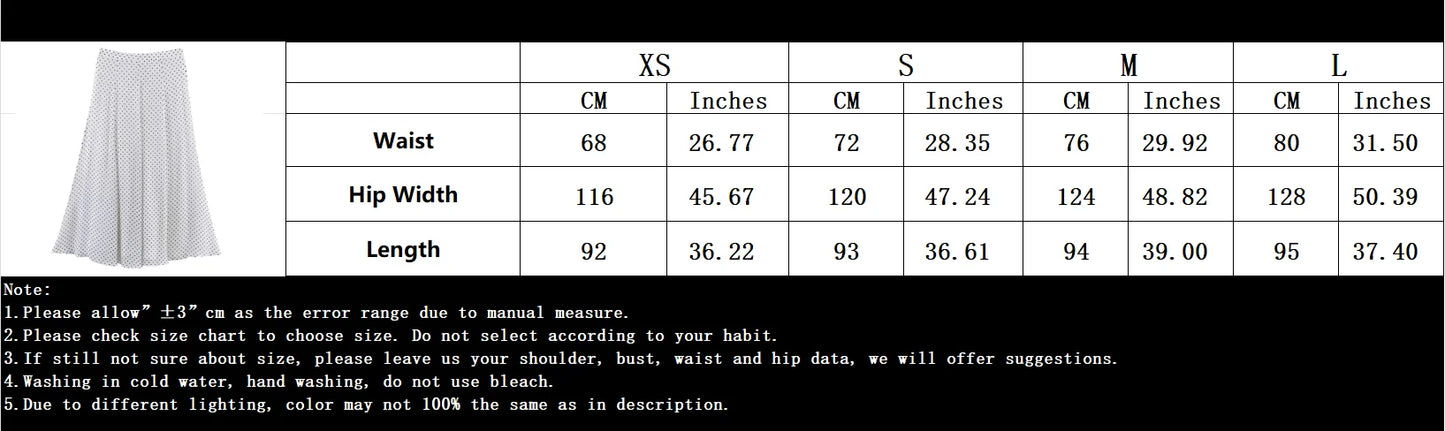 KONDALA Elegant Polka Dot Skirt Set Women's Summer Holidays Beach Casual Set Bow Collar Shirt, Midi Skirt 2026 Trendy Skirt Set