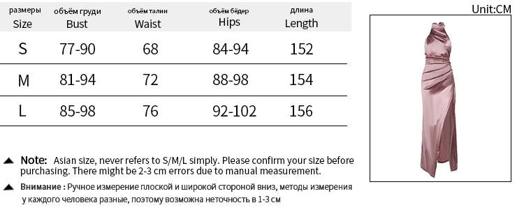 Women's Elegant Design Dresses 2024 High Waist Slim Neck Bridesmaid Dresses Sleeveless Split Slim Gowns Long Dresses