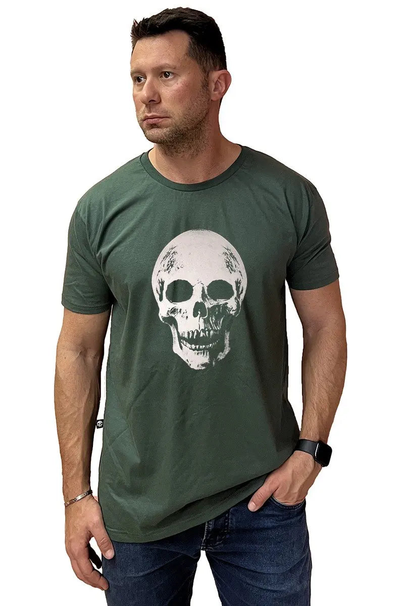 Green Flag Skull Shirt Unisex Elastano C/elastano