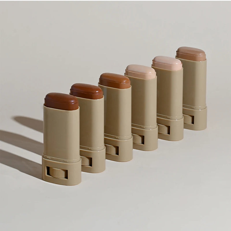 Base em bastão Balm Serum Boosted Skin Tint Base em bastão Suave Plumper Alta Cobertura Base Bronze para Viagem Make