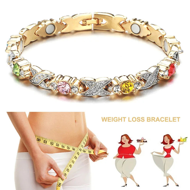 Trendy Weight Loss Energy Magnets Jewelry Energy Health Balance Twisted Magnetic Therapy Bracelet Healthcare - CRAVO ROSE