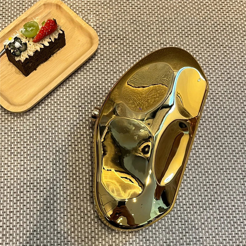 Jiomay acrílico ouro bolsa de luxo designer bolsas alta qualidade glamourosa casamento noite saco moda bolsas para mulher - CRAVO ROSE