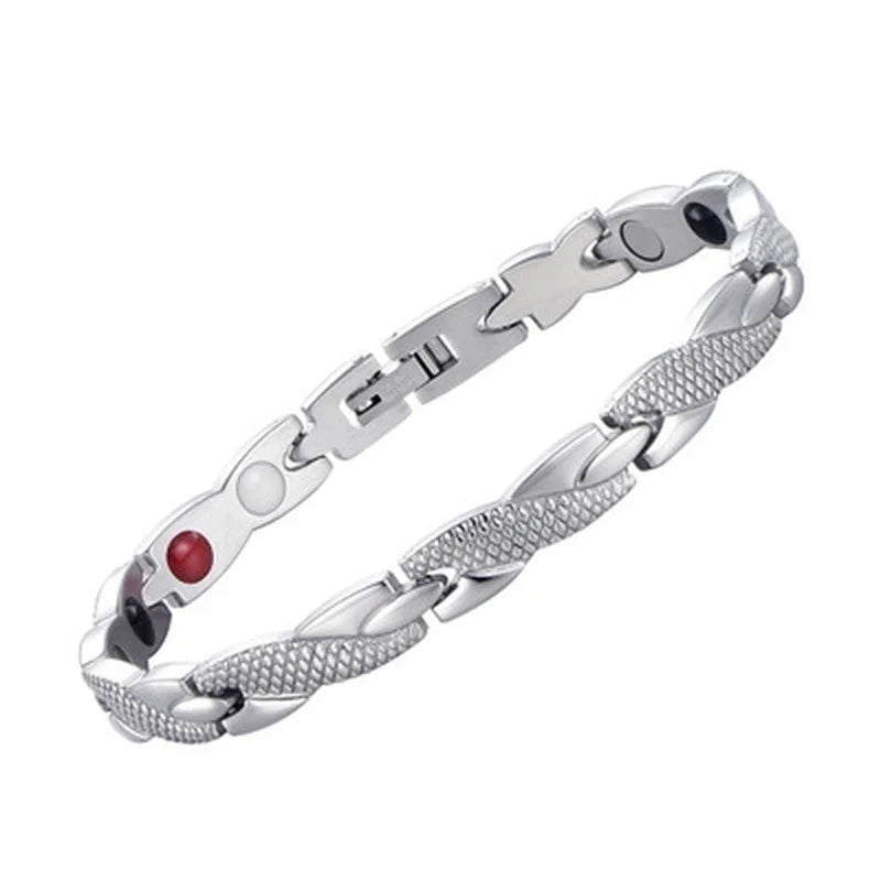 Trendy Weight Loss Energy Magnets Jewelry Energy Health Balance Twisted Magnetic Therapy Bracelet Healthcare - CRAVO ROSE