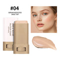 Base em bastão Balm Serum Boosted Skin Tint Base em bastão Suave Plumper Alta Cobertura Base Bronze para Viagem Make