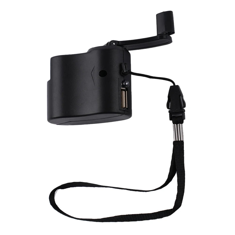 Carregador de manivela USB 1 peça, gerador manual, dínamo móvel, carregador de emergência, ferramenta portátil para atividades ao ar livre