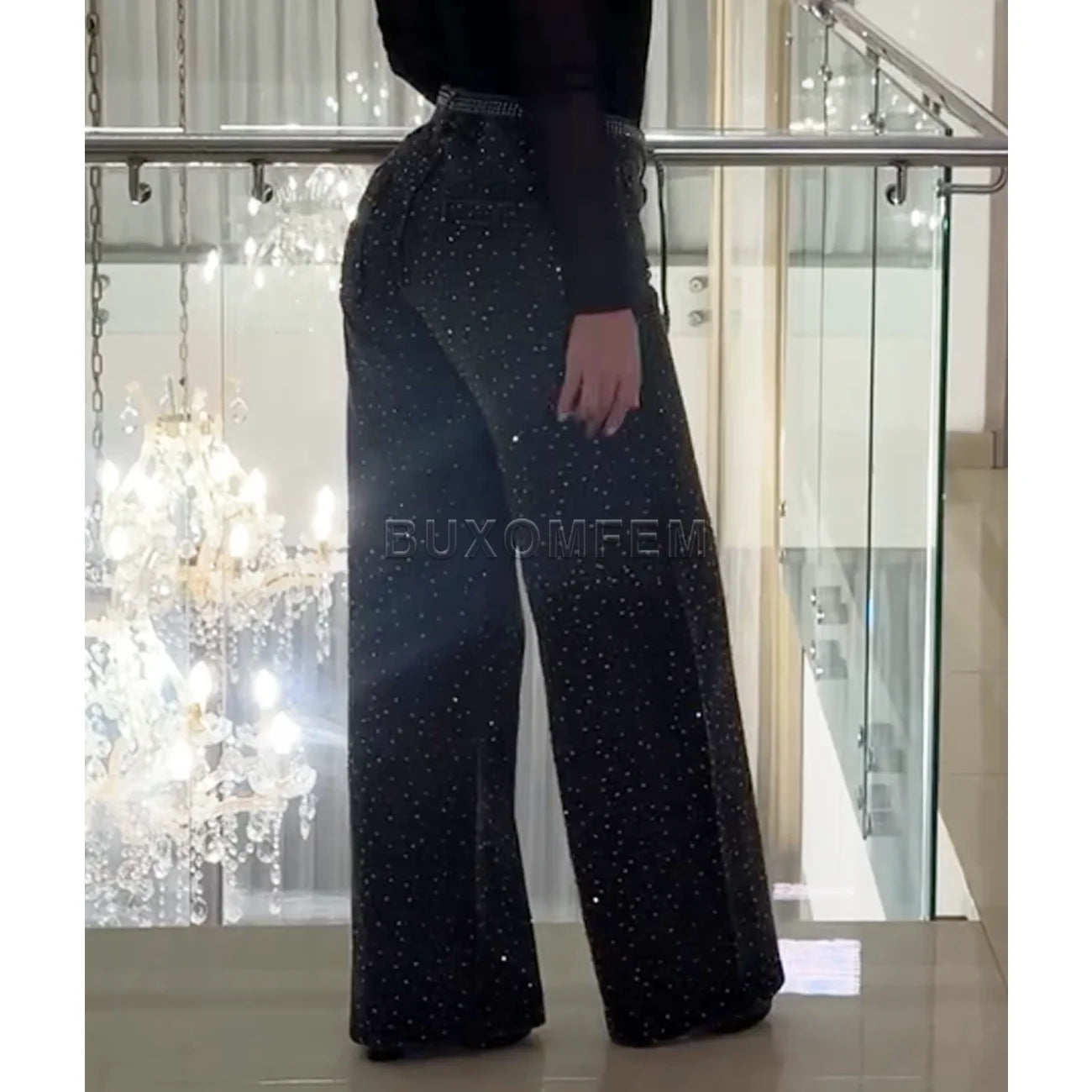 Women's Decorative High Waisted Denim Suits Ladies Stylish Denim Tops & Jeans Female Loose Jeans Streetwear Outfits New Clothing