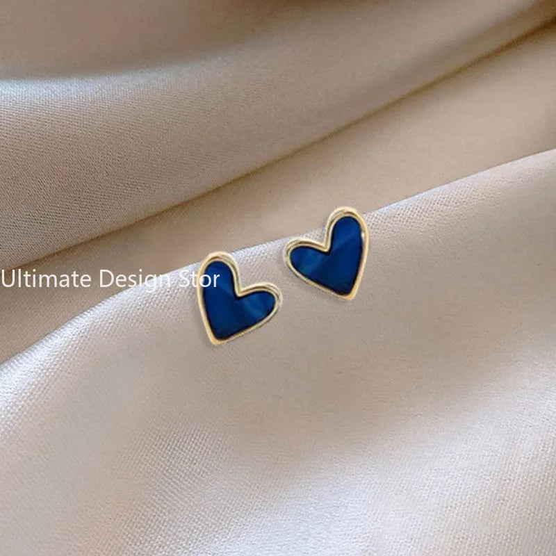 Fashion Vintage Resin Geometric Drop Earrings for Women Charms Elegant Irregular Blue Pendant Earrings Jewelry Party Gifts 2024