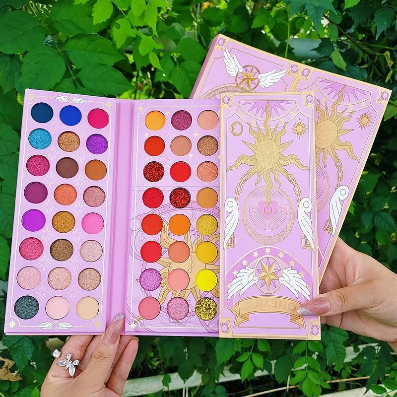 Paleta de sombras para olhos 96 cores, brilho fosco, lantejoulas, azul brilhante, pigmento brilhante para olhos, cosméticos brilhantes, beleza, atacado