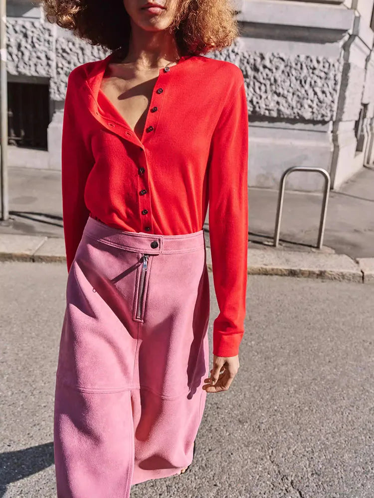 High-End Spring 2026 New Arrival Jacket Midi Skirt Set Long Sleeve Women's Fashion Outerwear Elegant European Style