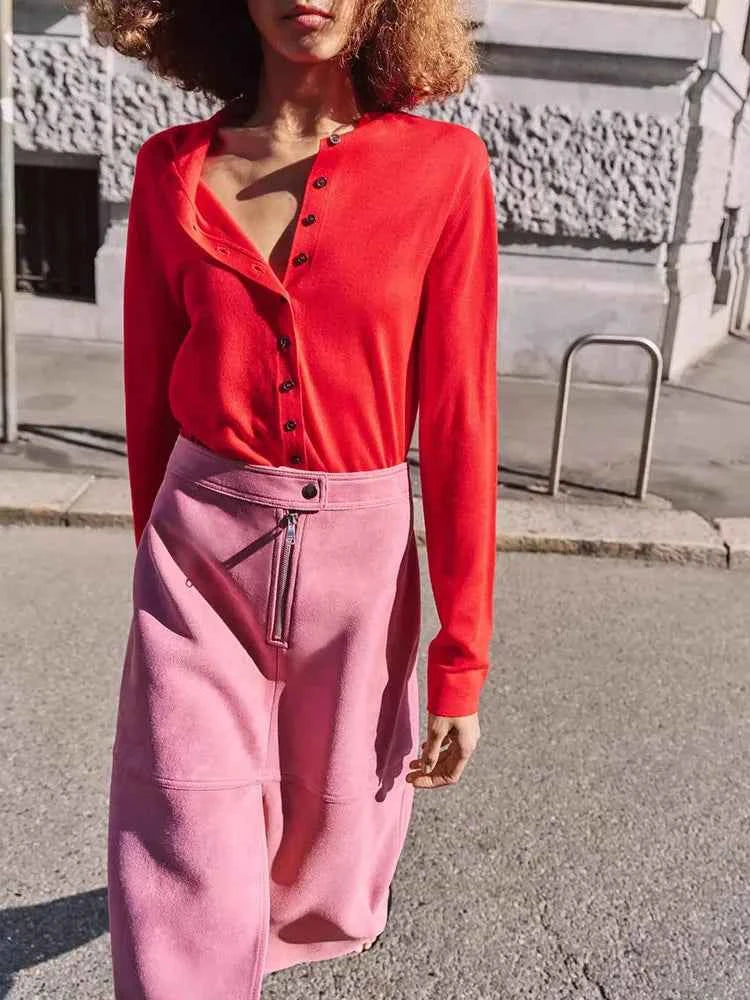 High-End Spring 2026 New Arrival Jacket Midi Skirt Set Long Sleeve Women's Fashion Outerwear Elegant European Style