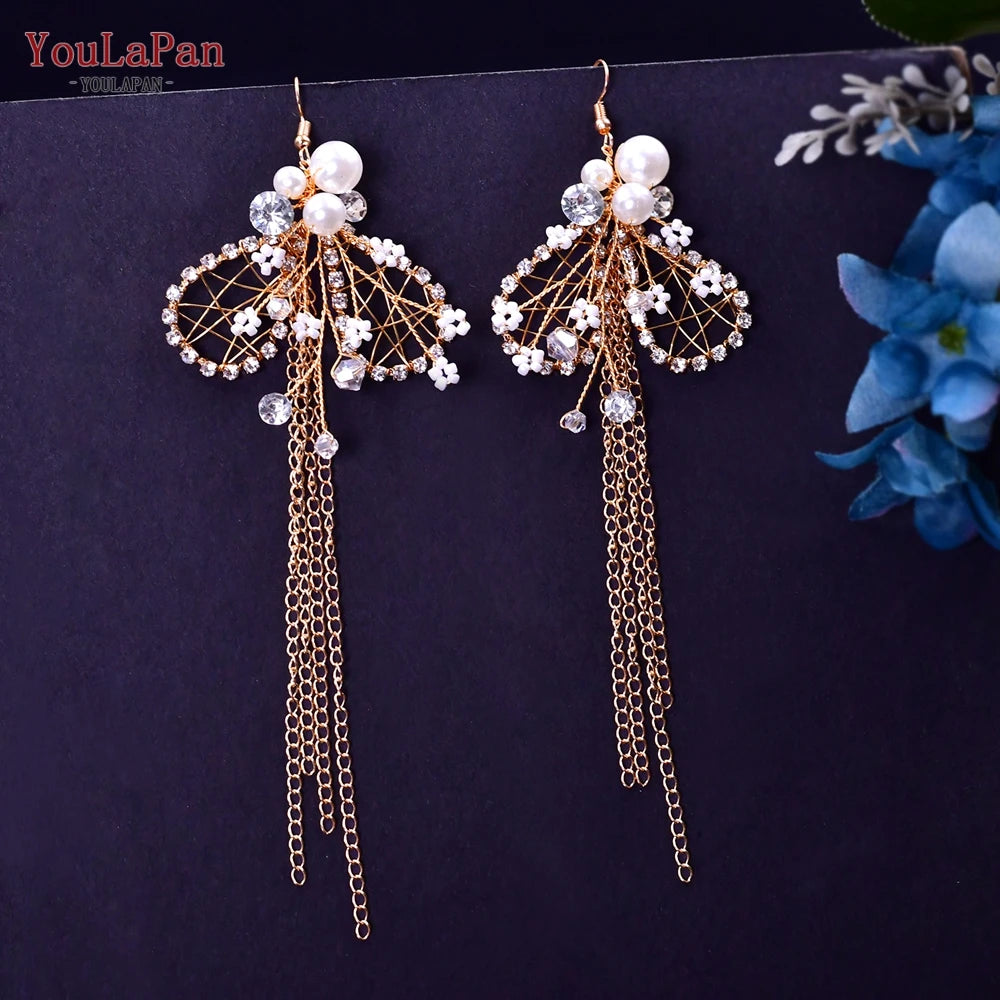 YouLaPan Bridal Crown Wedding Headband Rhinestone Brides Diadem Pageant Wedding Hair Accessories Woman Tiara and Headdress HP240