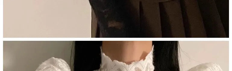 Fleece Lined Lace Base Shirt Women's Autumn Winter Hollow out Mesh Top Trendy Commute Style High Neck Long Sleeve  Color