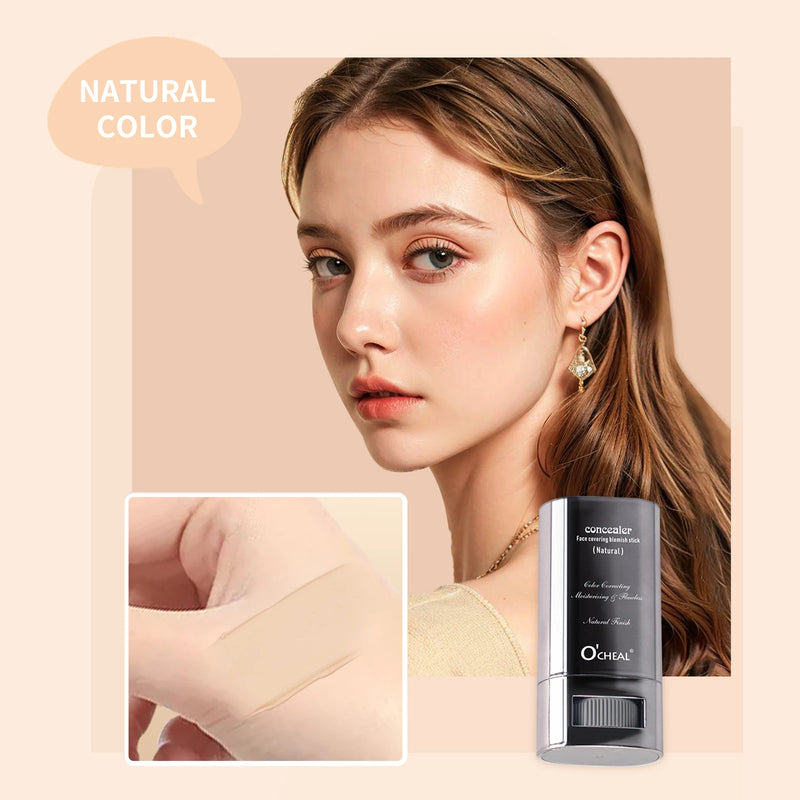 Ocheal Base Facial Contorno em Bastão Longa Duração Leve Iluminador em Bastão Corretivo Facial Contorno de Imperfeições Maquiagem de Beleza
