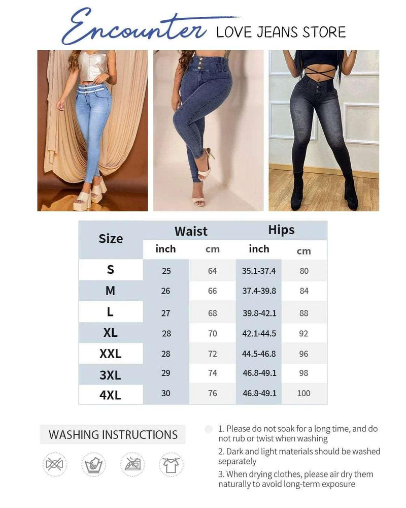 2024 Causal for Summer High Rise Skinny Butt Lifting Peach Hip High Waist Jeans for Women Slim Fit Flared Trousers Denim Pants