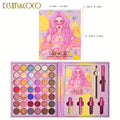 Kit de maquiagem multifuncional com 46 cores, iluminador, gloss labial e paleta de sombras