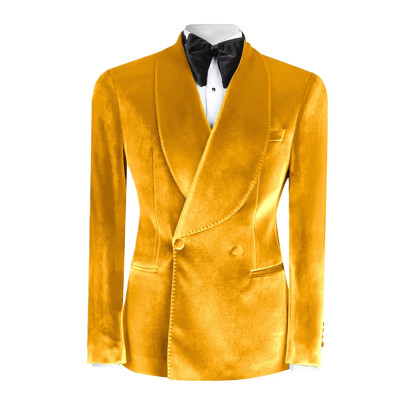 Formal Velvet Men's Suits Blazer Double Breasted Jacket 1 Piece Elegant Slim Fit Male Clothing Wedding Men Business Casual Coats