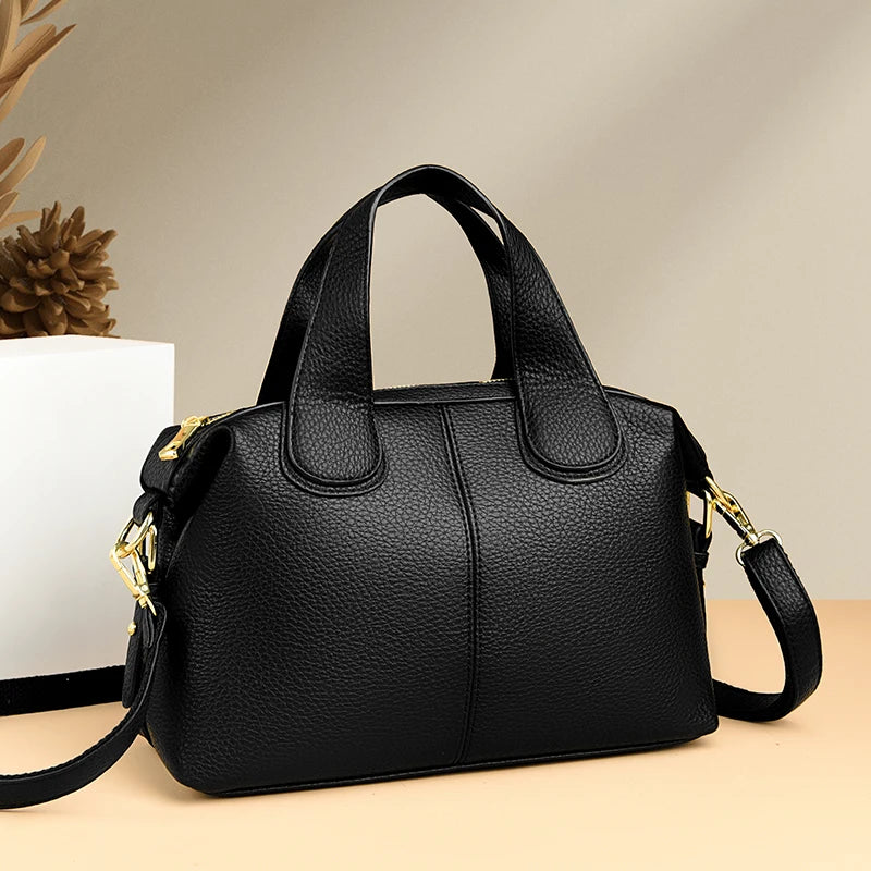 Bolsa feminina de couro de luxo, designer de moda, bolsa transversal de ombro para mulheres, bolsas femininas de marca de alta qualidade, novas