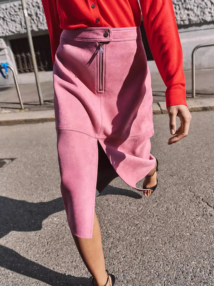 High-End Spring 2026 New Arrival Jacket Midi Skirt Set Long Sleeve Women's Fashion Outerwear Elegant European Style