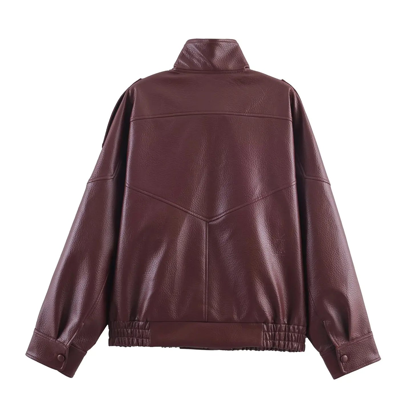 HH Women Autumn Elegant Street Style Coats Woman Asymmetric Button Pocket Long Sleeves Black Loose Zipper Slim Jackets