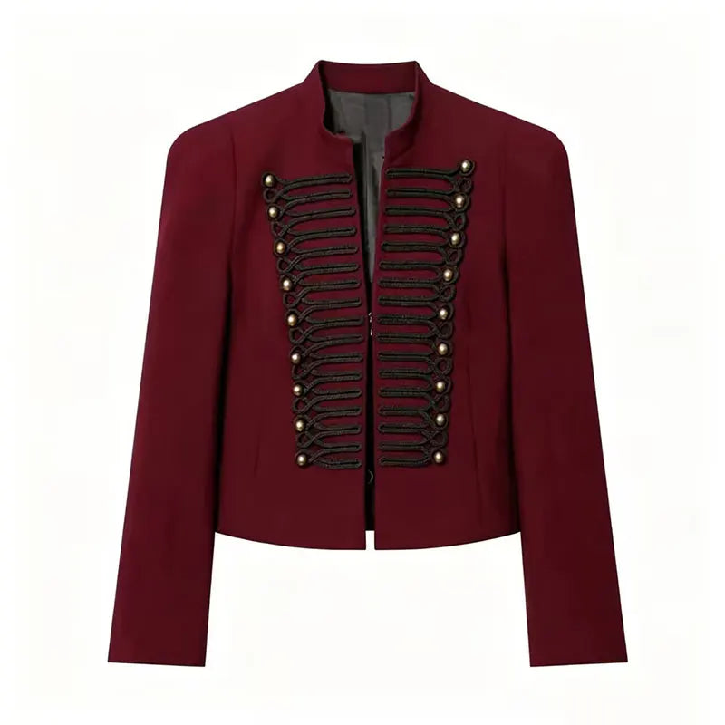 TFAFXY 2026 Spring Women Casual Jacket Thin Sleeve Patchwork Short Coat Female Holiday High Street Crop Top