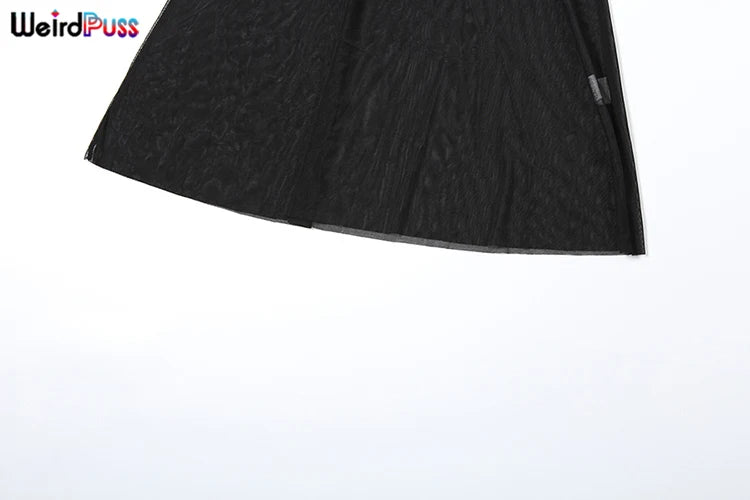 Weird Puss Patchwork Velvet Dress Women Turtleneck See Through Full Sleeve Skinny Trend Sexy Banquet Party Elegant Long Bodycon