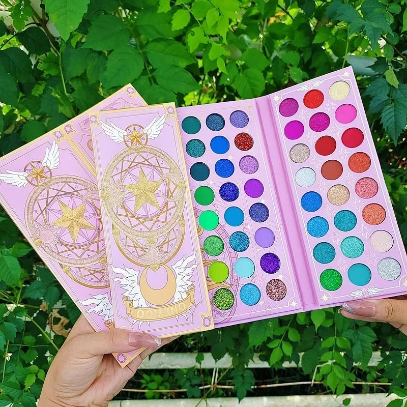 Paleta de sombras Boutique 96 cores, paleta de sombras brilhantes, matte, com lantejoulas, colorida, Stage Ball, dedicada à beleza, neon