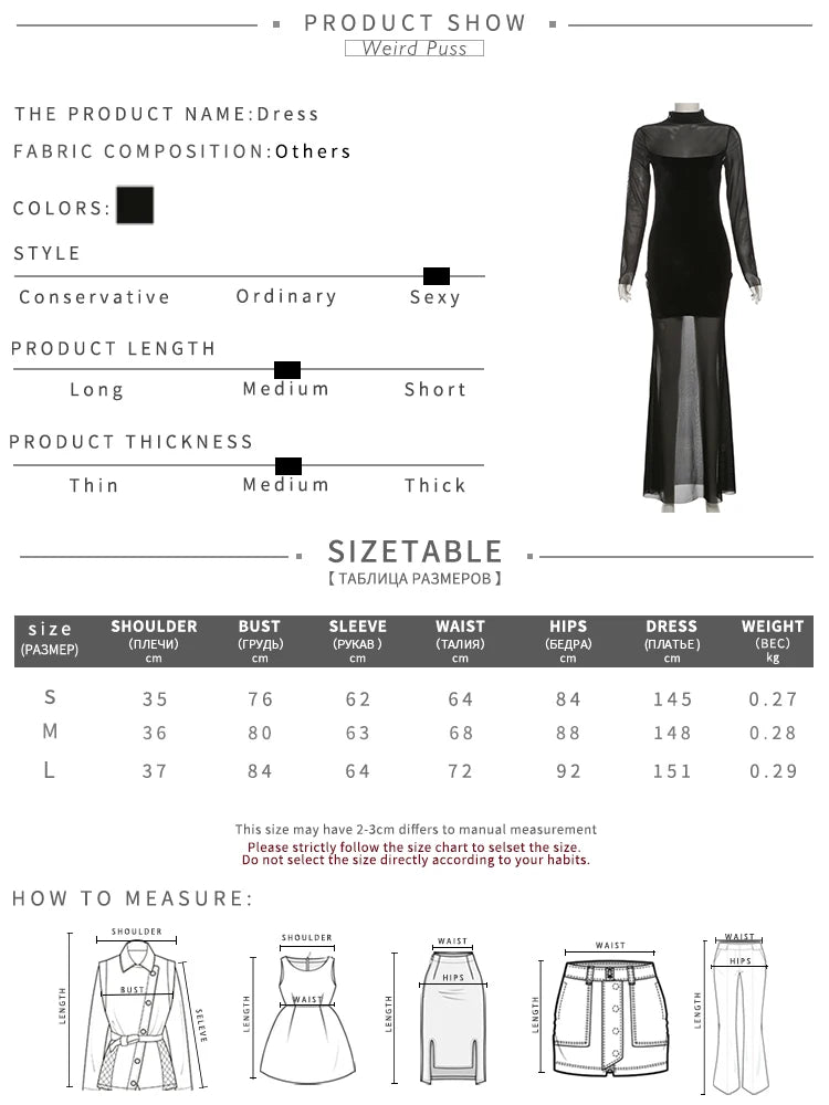 Weird Puss Patchwork Velvet Dress Women Turtleneck See Through Full Sleeve Skinny Trend Sexy Banquet Party Elegant Long Bodycon