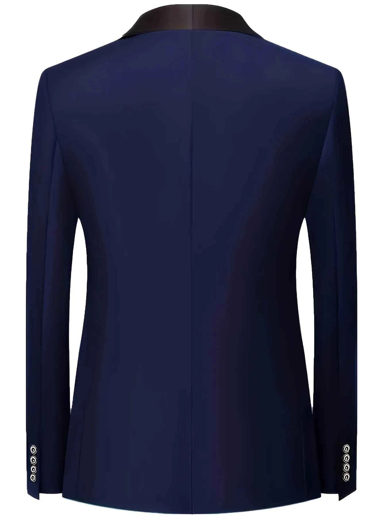Men's 3pcs Suit Set, Jacket + Vest + Pants, Fashionable High-Quality, Suitable for Weddings, Parties and Formal Occasions