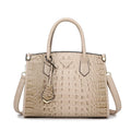 Women's Large Top-Handle Bag Vintage Crocodile Designer Shoulder Bag Quality Leather Crossbody Bag Messenger Commuter Sac A Main