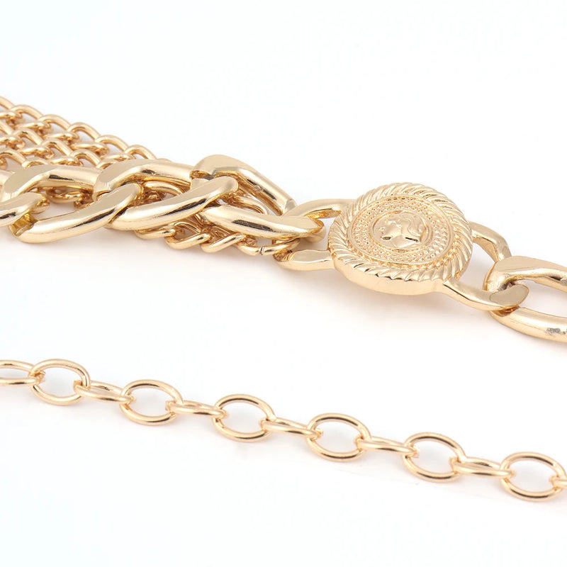 Metallic ladies punk waist chain Fringe chain Body chain waist trim dress Sexy belt accessories riemen voor vrouwen cinturones