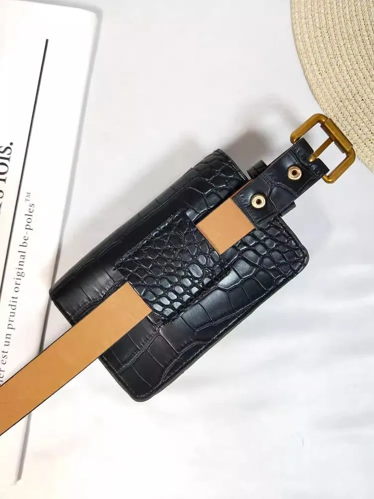 Women's Fashion PU Leather Bag Corset Female Cummerbund Coat Waistband Dress Decration Wide Belt  J217