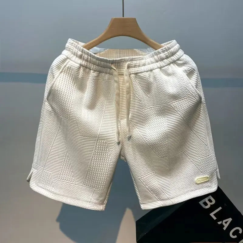 Shorts masculinos, tendência popular da moda de verão, marca masculina, calças soltas cinco quartos, calças casuais da moda, novas calças casuais