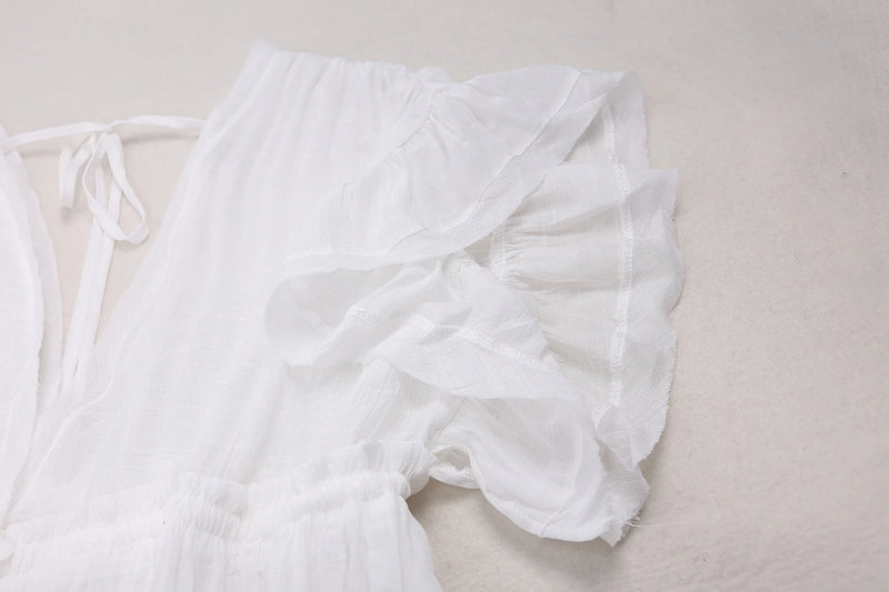 Blusa de biquíni com botões e cintura alta, saia longa, cardigan, jaqueta de praia para férias, proteção solar