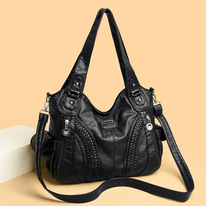 High Quality Soft Leather Large Capacity Women Tote Bags Luxury Shoulder Crossbody Bag for Women 2024 Female Handbags Purse Sac