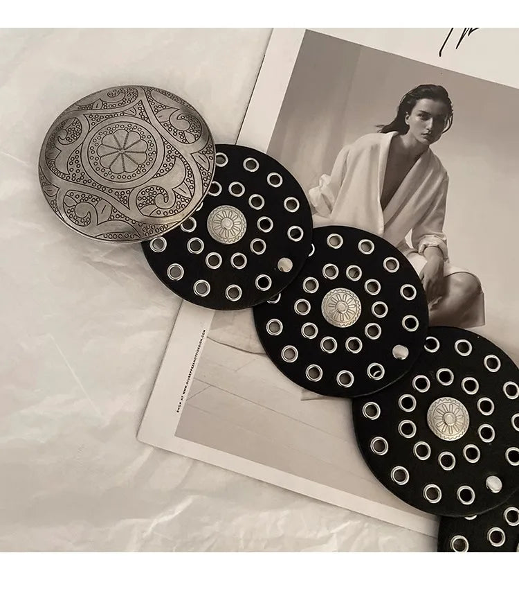 Adorno de cinto de vento com saias com acessórios exagerados  cinto largo feminino e moda retrô