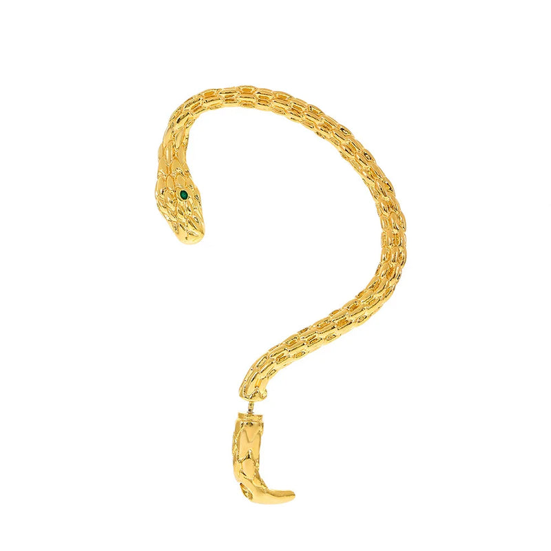 New Fashion Trend Unique Design Elegant Exquisite Light Luxury Exaggerated Serpentine Earrings Female Jewelry Party Senior Gift