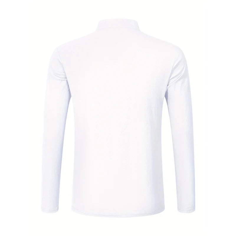 Men's Lightweight Shirts Long Sleeve Henley Cotton Linen Shirts for Male Beach Hawaiian V-neck Top Breathable Polo Shirts top